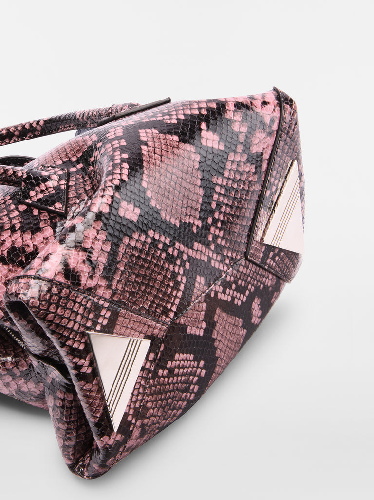 ‘‘La Passeggiata Mini‘‘ black and mauve top handle