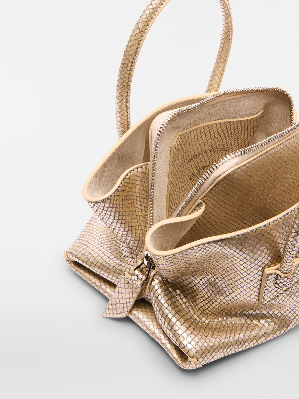 ‘‘La Passeggiata Mini‘‘ platinum top handle