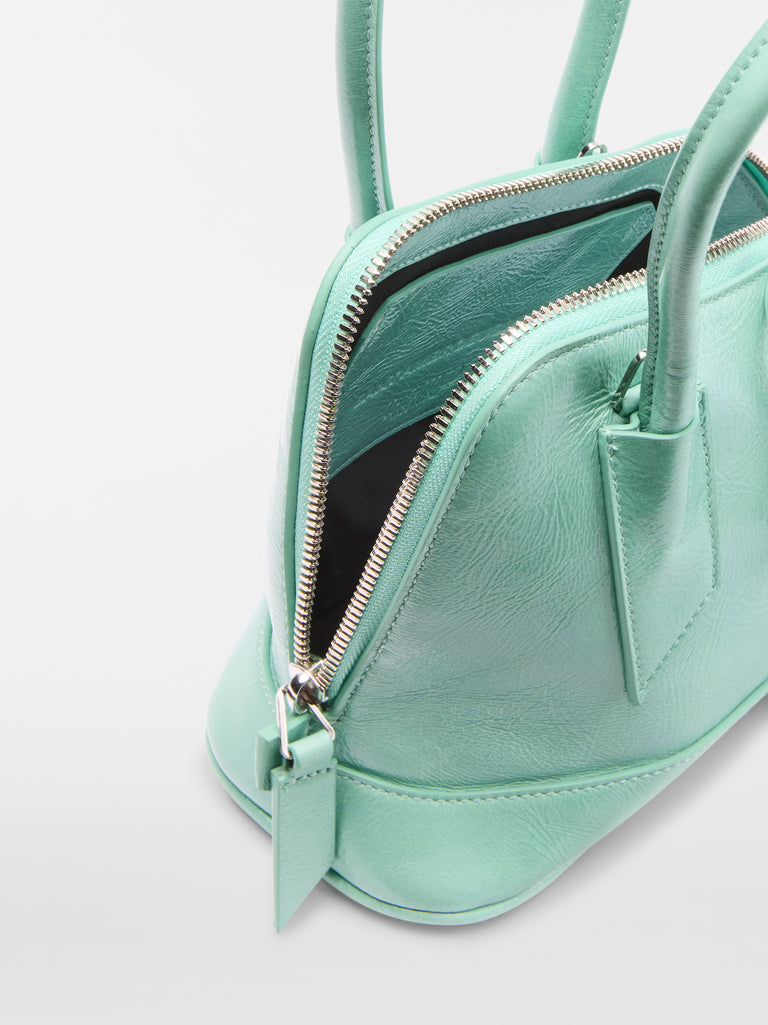 ‘‘La Sant Ambroeus Mini‘‘ aquamarine top handle
