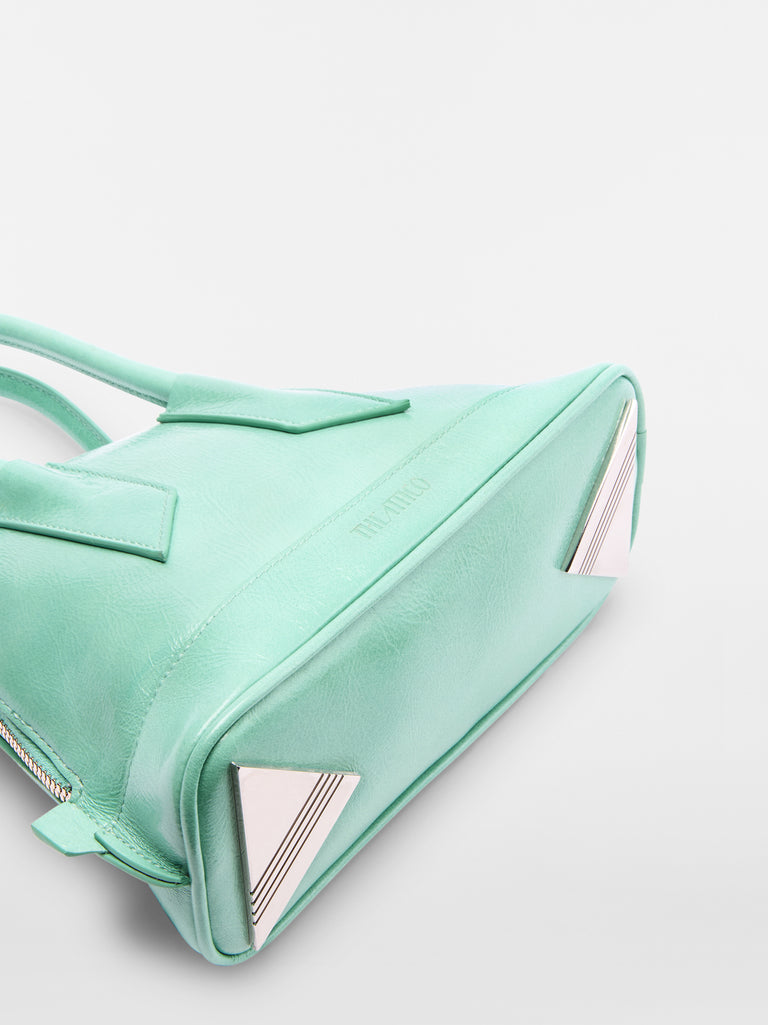 ‘‘La Sant Ambroeus Mini‘‘ aquamarine top handle