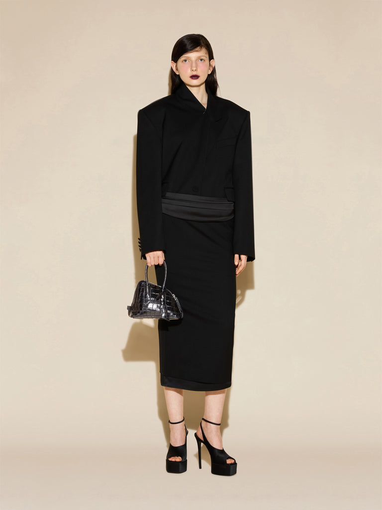 ‘‘La Sant Ambroeus Mini‘‘ black top handle