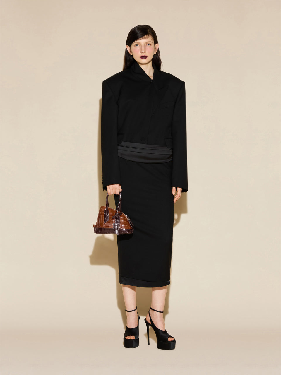 ‘‘La Sant Ambroeus Mini‘‘ dégradé brown top handle