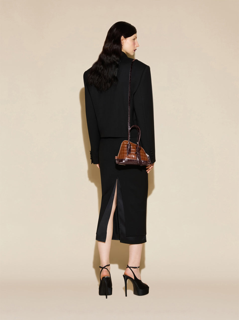 ‘‘La Sant Ambroeus Mini‘‘ dégradé brown top handle