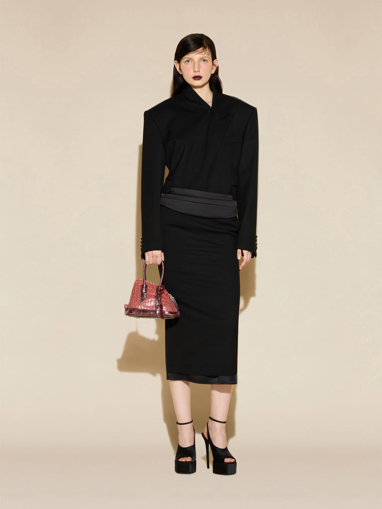 ‘‘‘La Sant Ambroeus Mini‘‘ antique rose top handle