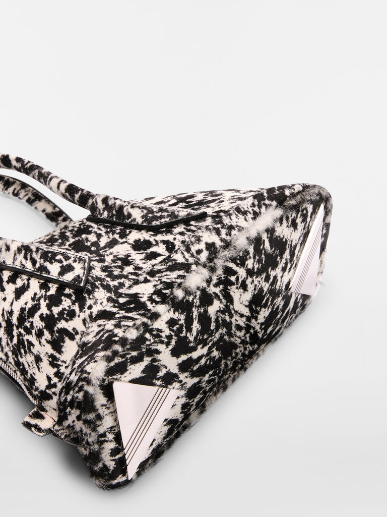 ‘‘La Sant Ambroeus Mini‘‘ white and black top handle