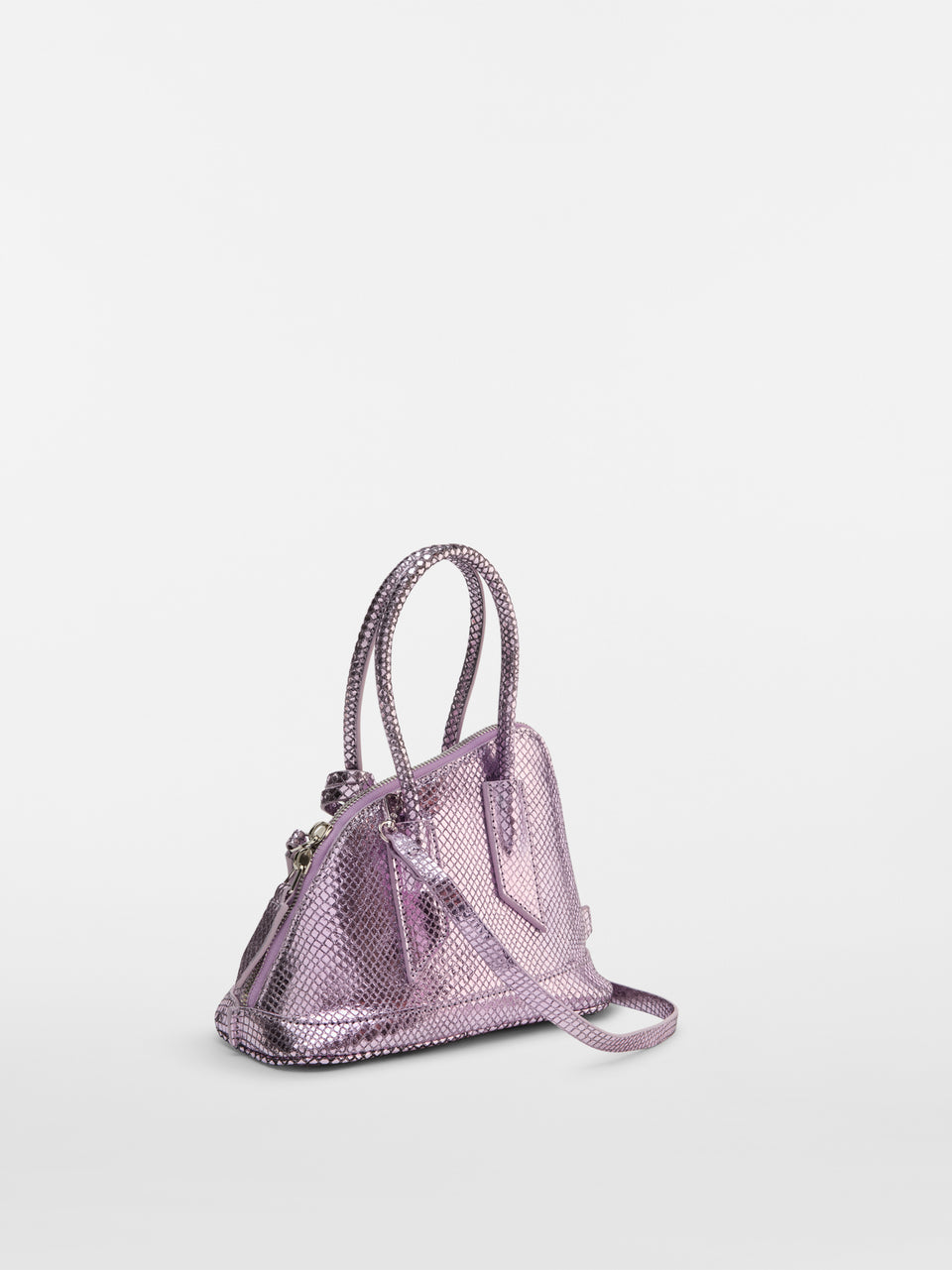 ‘‘La Sant Ambroeus Mini‘‘ violet top handle