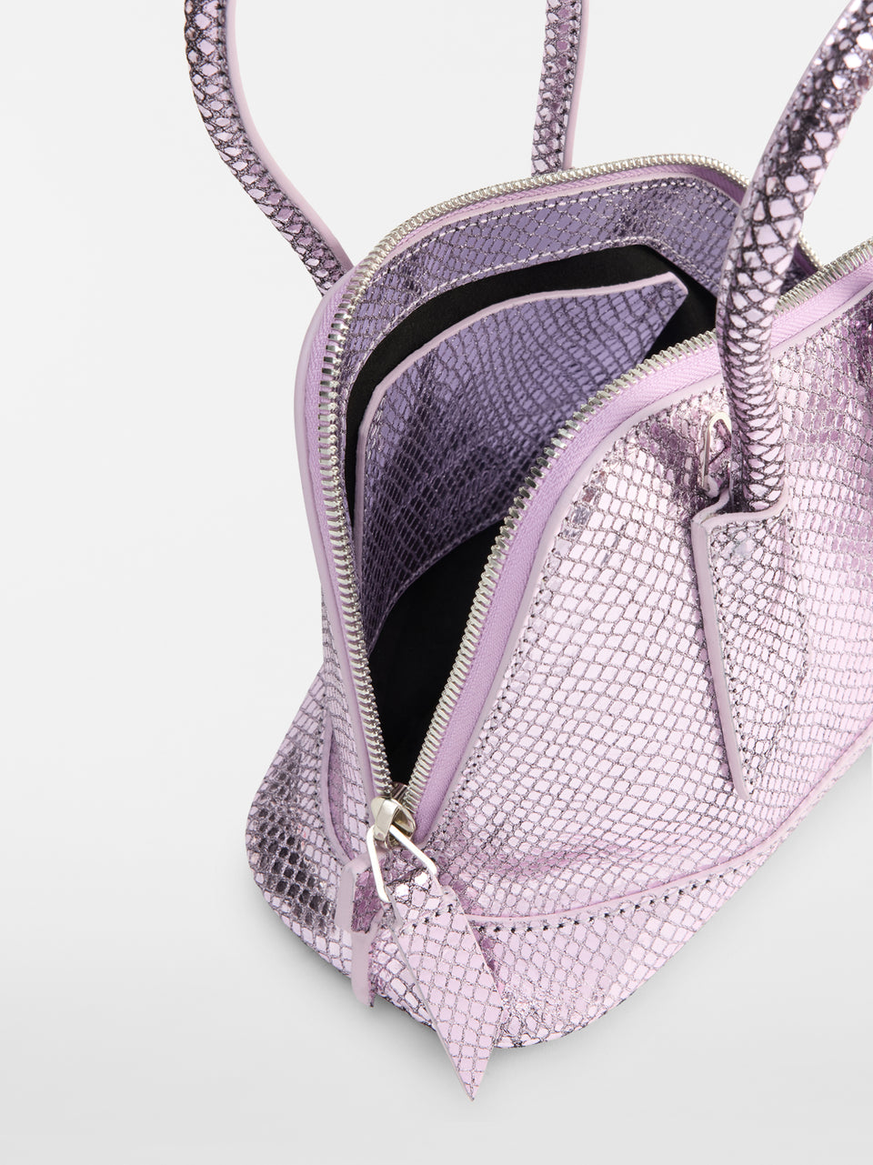 ‘‘La Sant Ambroeus Mini‘‘ violet top handle