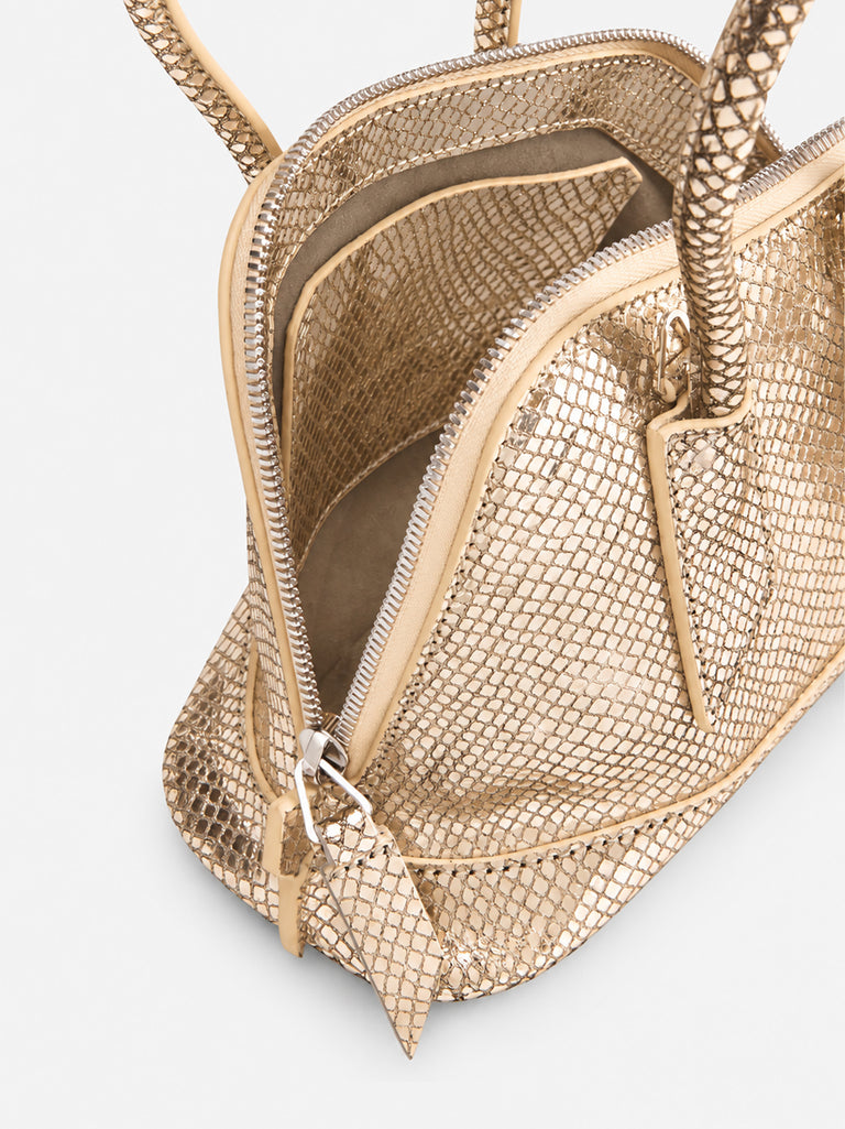 ‘‘La Sant Ambroeus Mini‘‘ platinum top handle