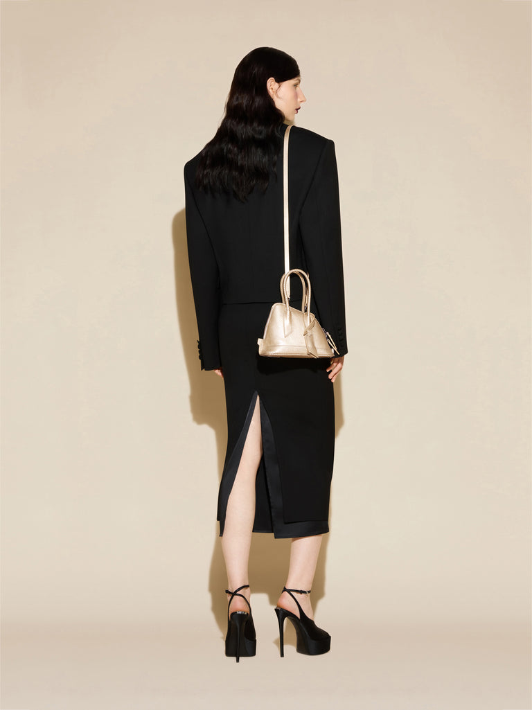 ‘‘La Sant Ambroeus Mini‘‘ platinum top handle
