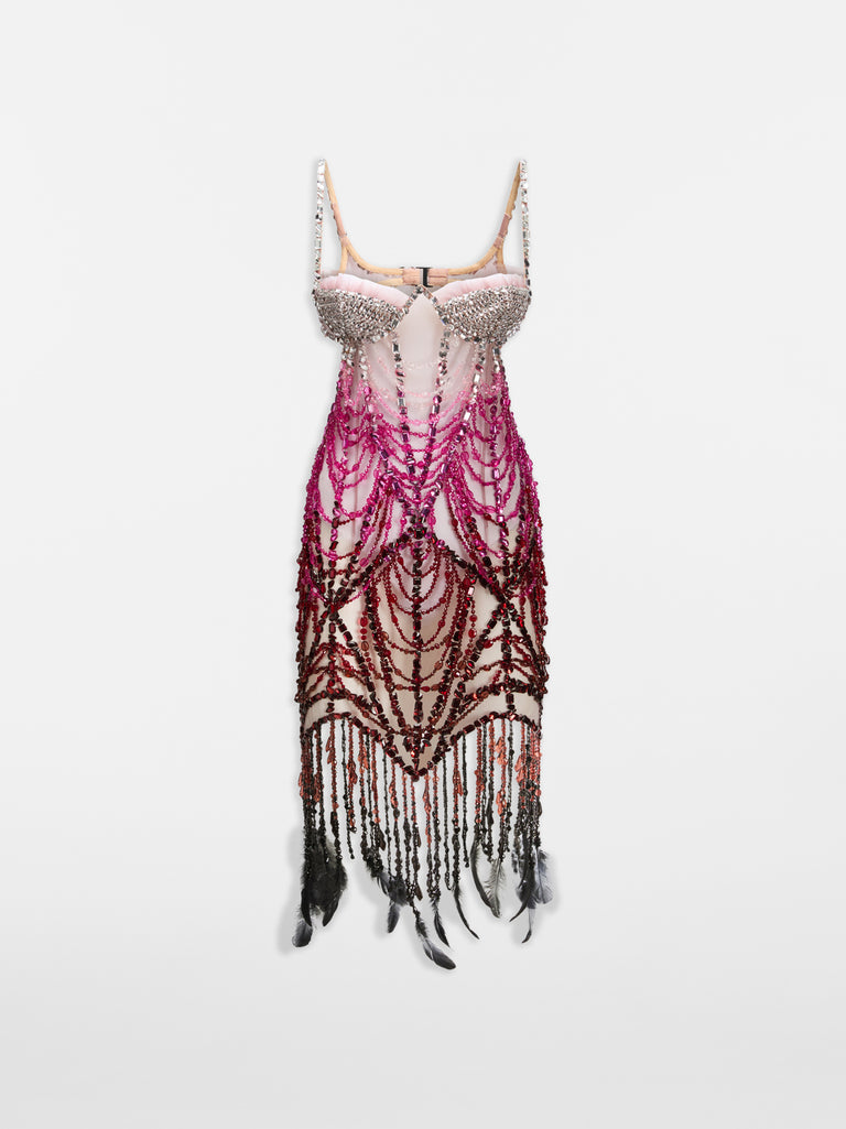 Multicolor mini dress