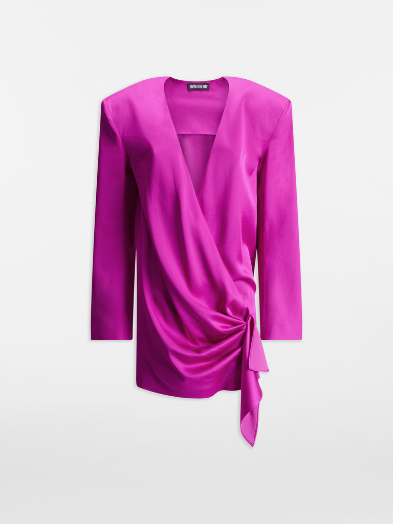 Hot pink mini dress