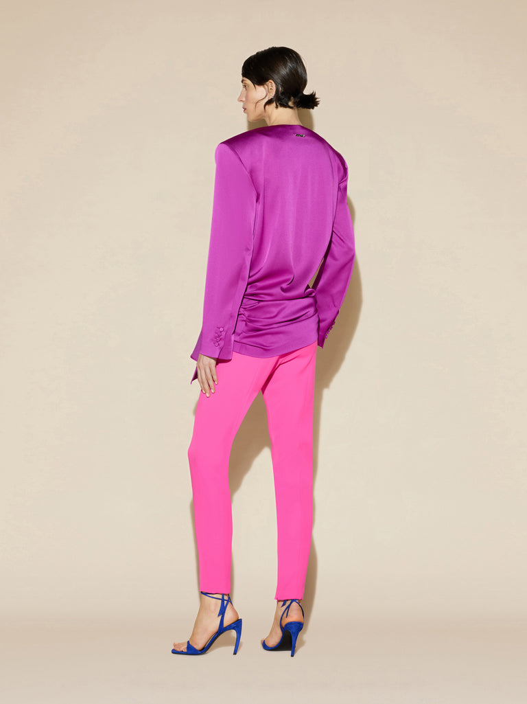 Hot pink mini dress