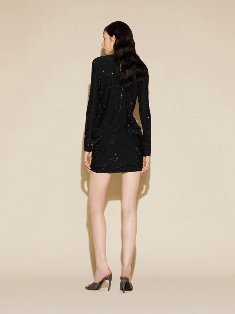 Black mini dress