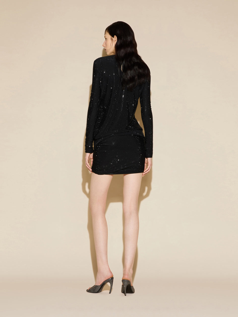 Black mini dress
