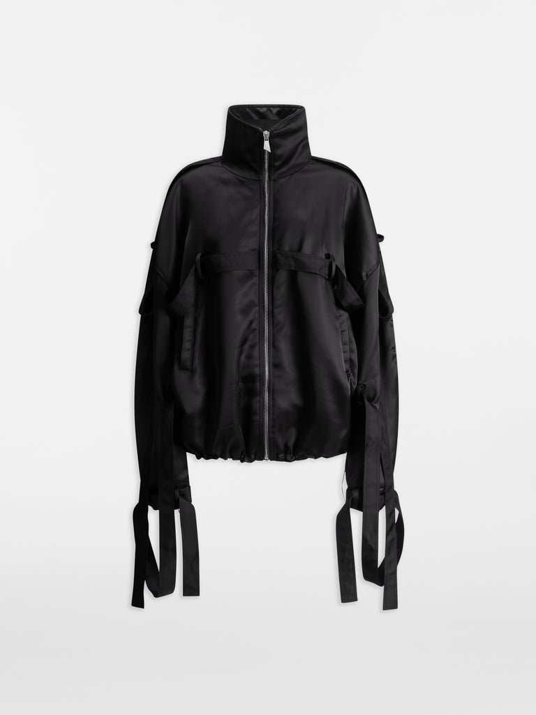 Black bomber jacket