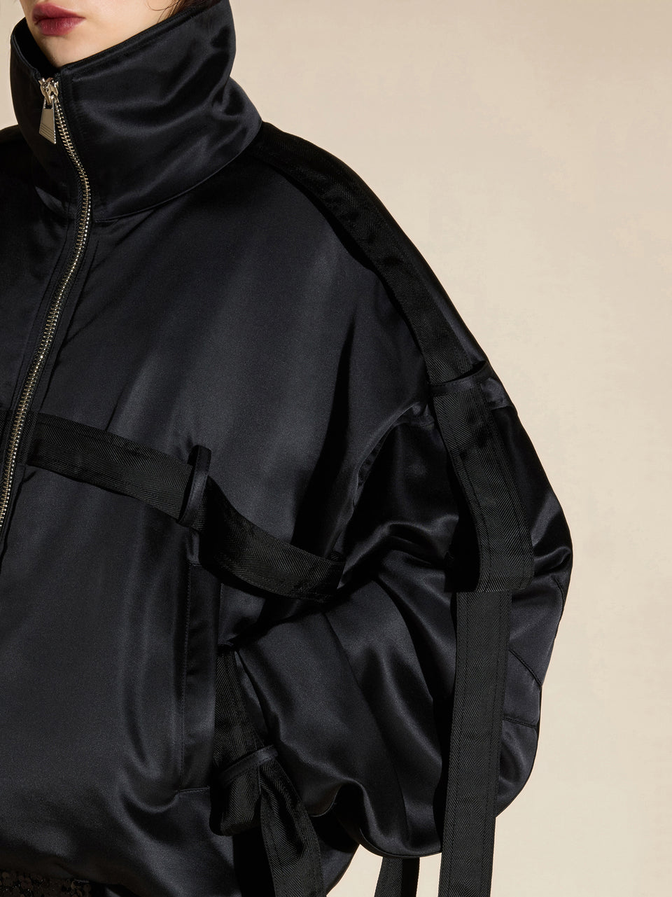 Black bomber jacket