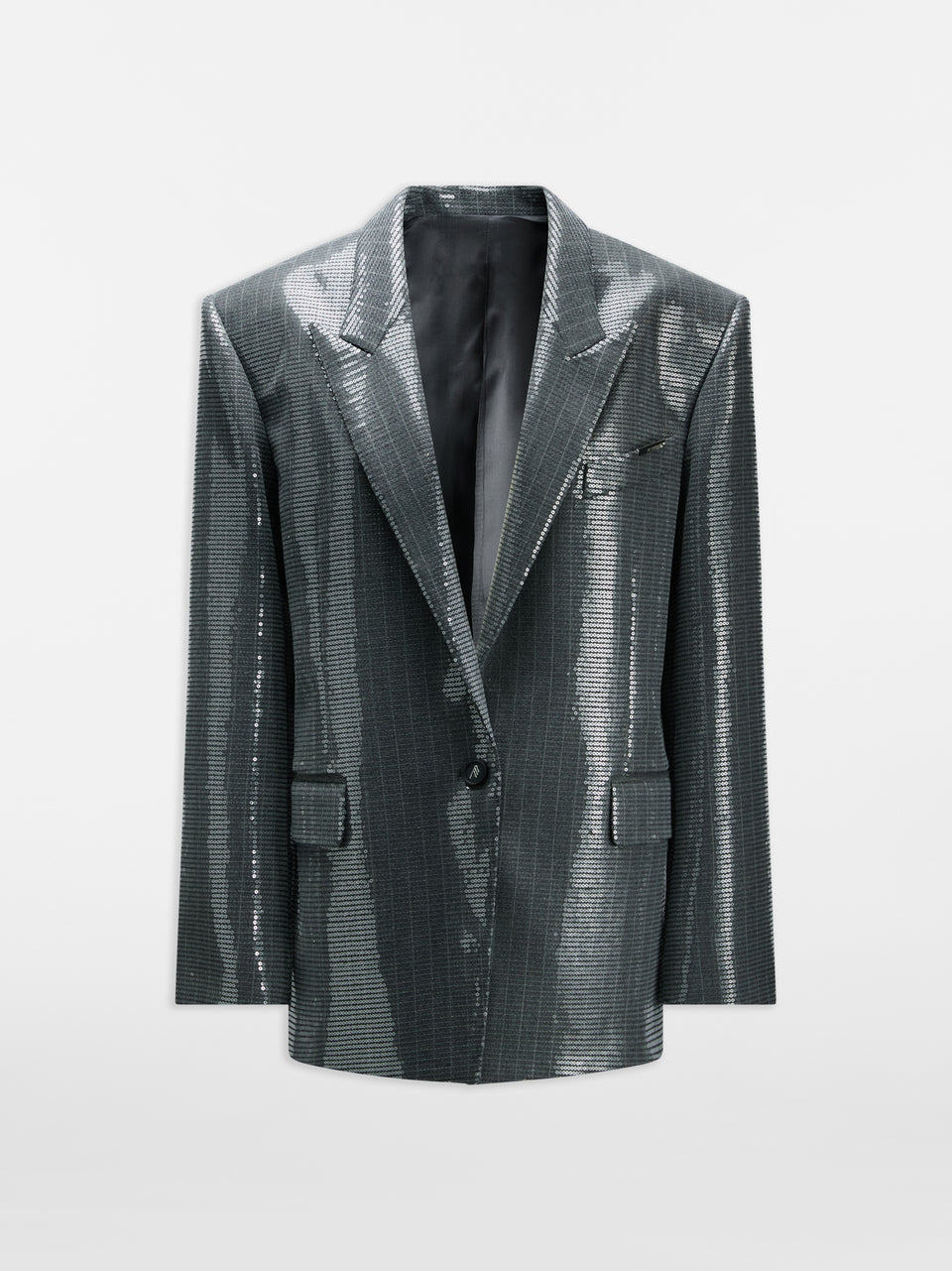 Dark grey and milk blazer