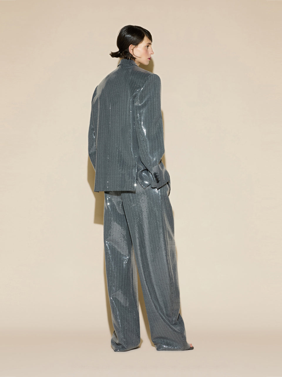 Dark grey and milk pants