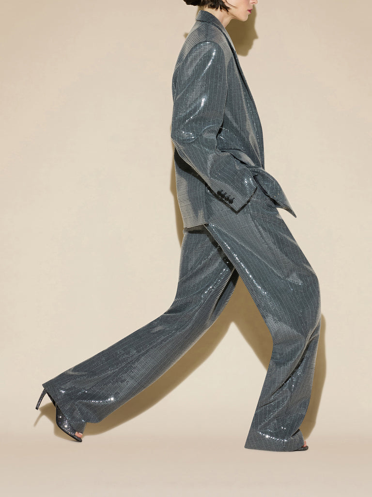 Dark grey and milk pants
