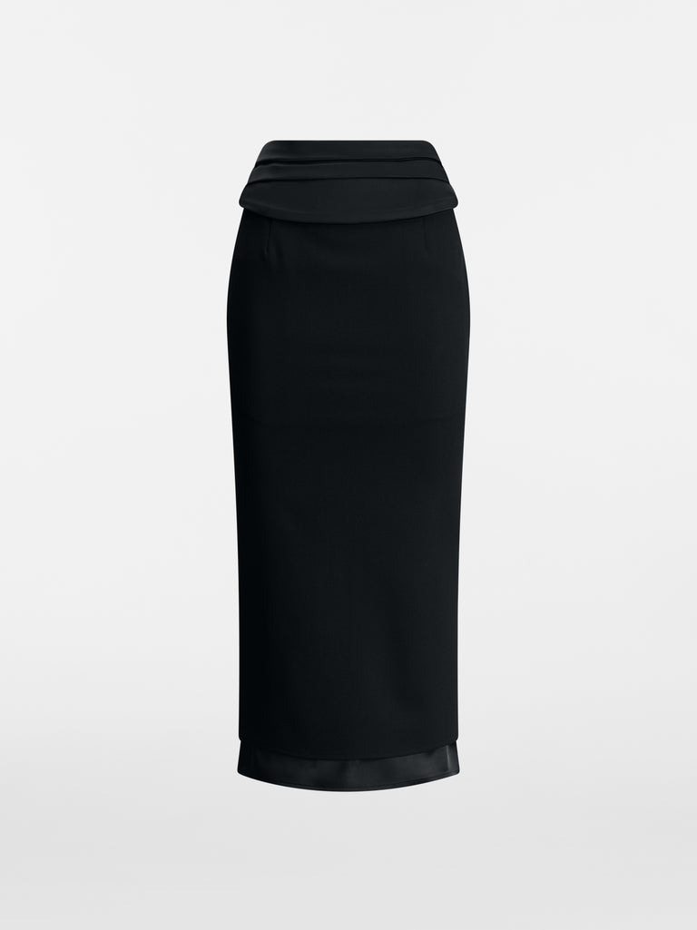 Black maxi skirt