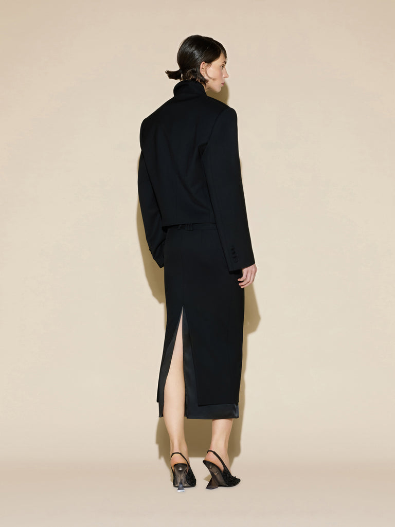 Black maxi skirt