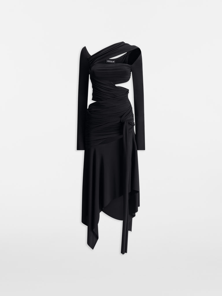Black maxi dress