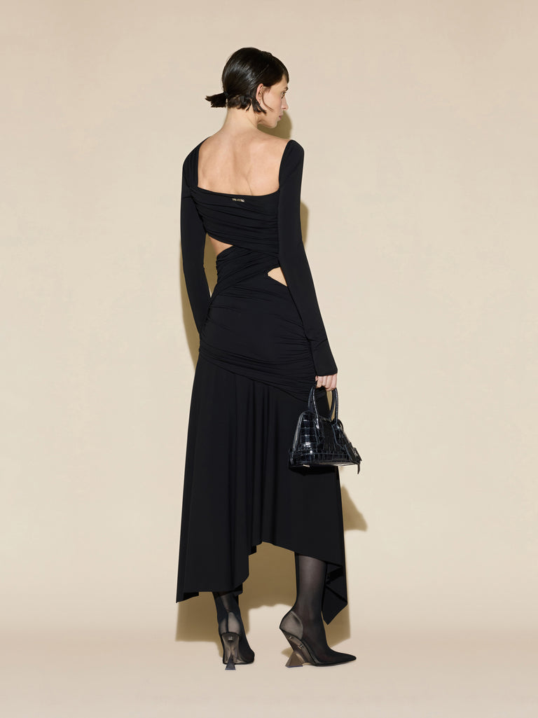 Black maxi dress