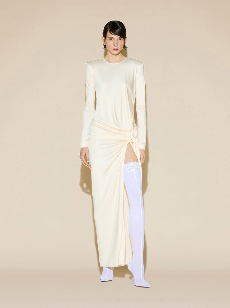 Ivory maxi dress