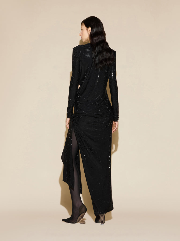 Black maxi dress