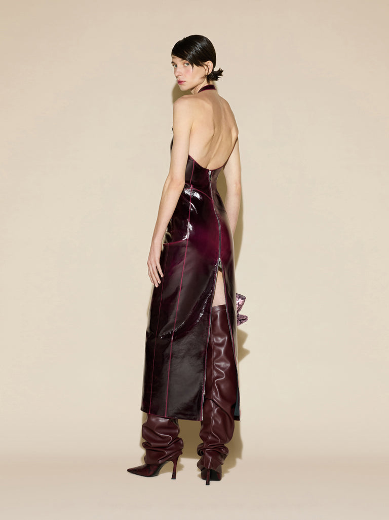 Plum maxi dress