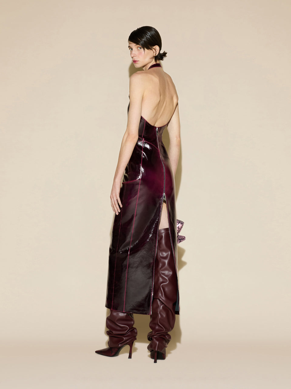 Plum maxi dress