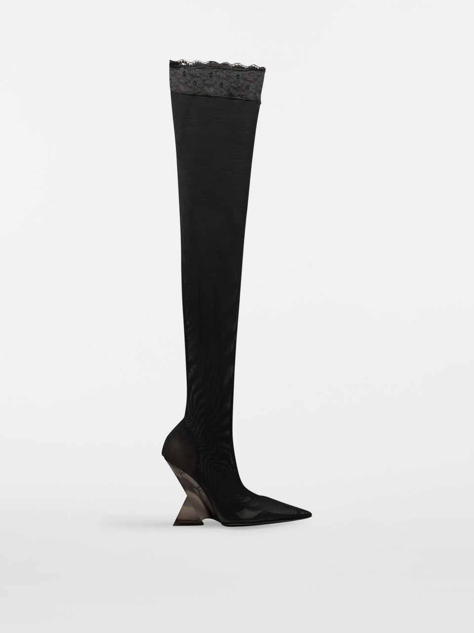 ‘‘Cheope‘‘ black thigh-high boot