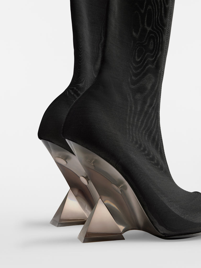 ‘‘Cheope‘‘ black thigh-high boot