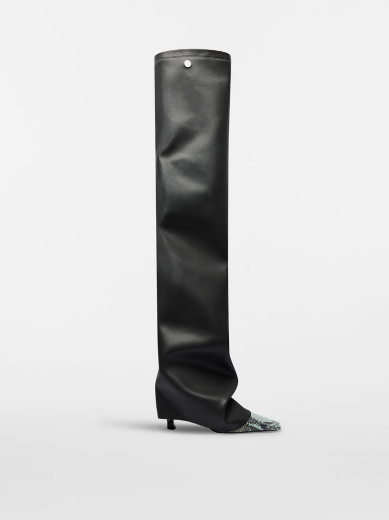 ‘‘Robin‘‘ grey thigh-high boot