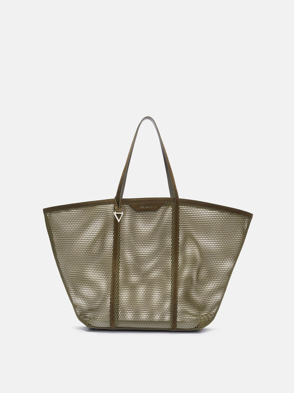 ''Via del Mare'' military green tote bag